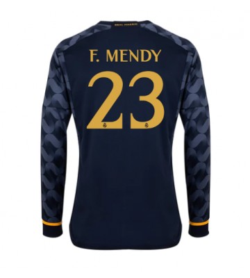 Real Madrid Ferland Mendy #23 Replika Udebanetrøje 2023-24 Langærmet